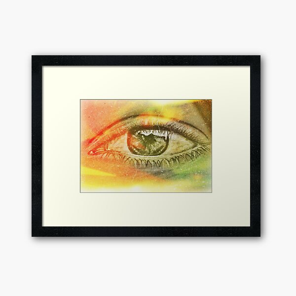 One eye on you Framed Art Print