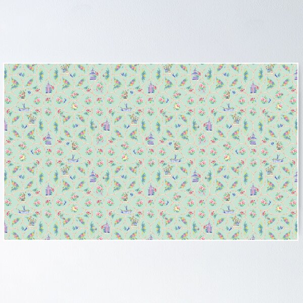 Item preview, Bamboo, Treillage, chinoiserie, floral ,chino, wallpaper ,pagoda ,pavilion  designed and sold by letsgow8th.