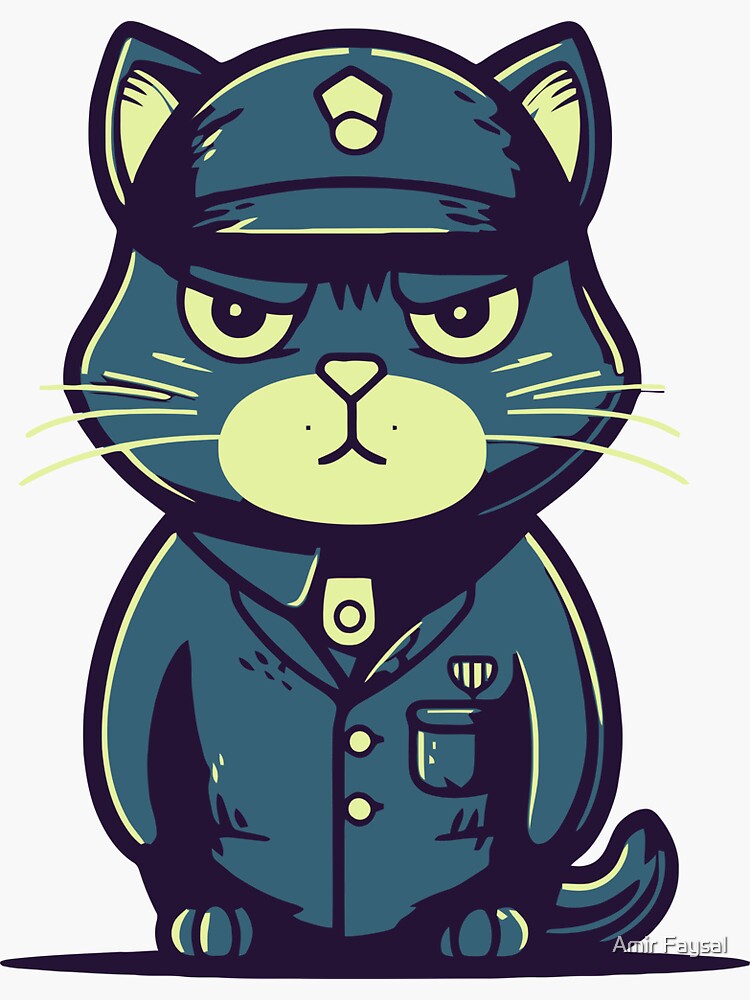 Police Cat | Sticker