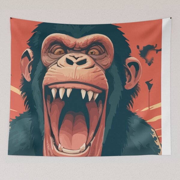 Item preview, Angry Monkey in a trunk designed and sold by Asotshop.
