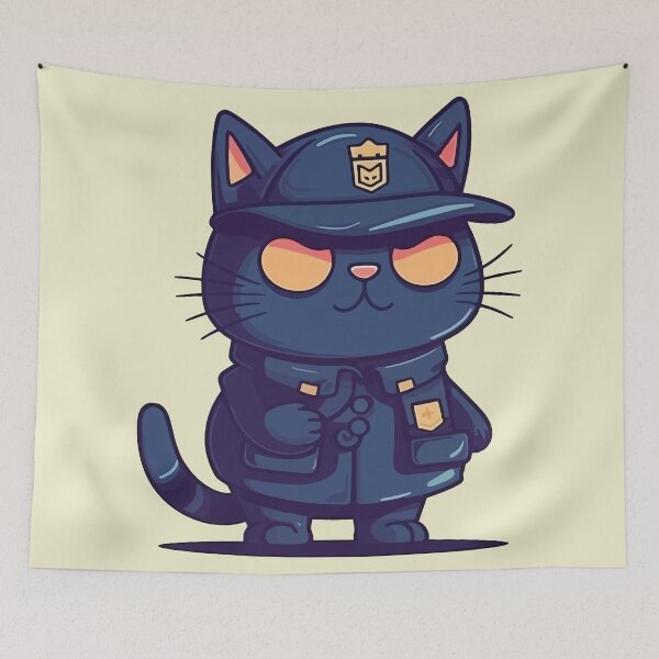 Item preview, Police Cat designed and sold by Amir Faysal.