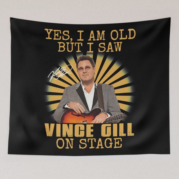 Item preview, So Funny Yes I'M Old But I Saw Vince Gill On Stage Classic Fans designed and sold by ArchiePeaArt.