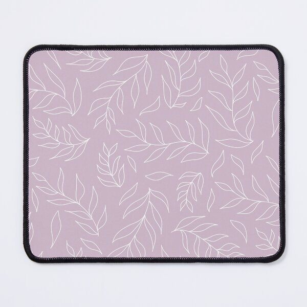 Item preview, Botanical white leaf outline pattern on pink designed and sold by Fern and Quill.