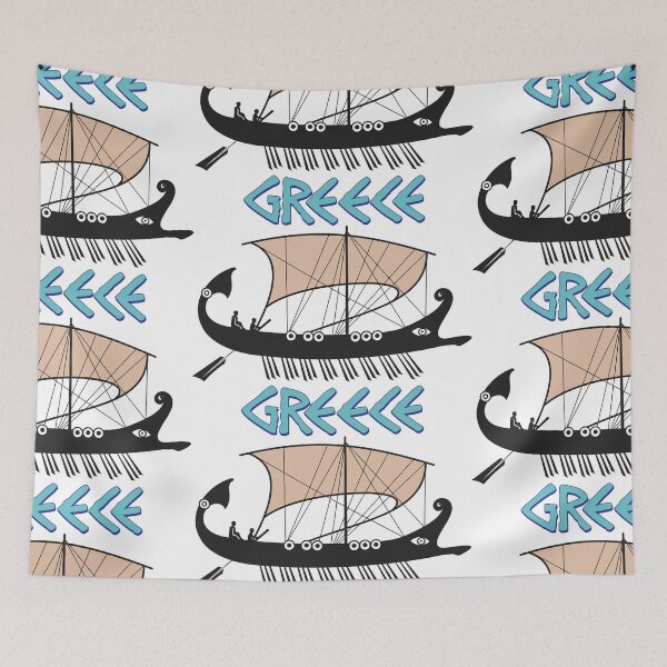 Item preview, Ancient Greece with ancient ship designed and sold by portokalis.
