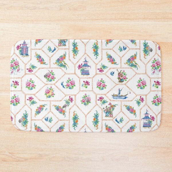 Item preview, Bamboo, Treillage, chinoiserie, floral ,chino, wallpaper ,pagoda ,pavilion  designed and sold by letsgow8th.
