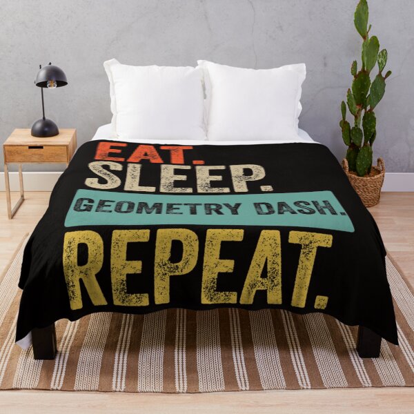 Item preview, Eat sleep geometry dash repeat retro vintage designed and sold by KristaHeidenr.