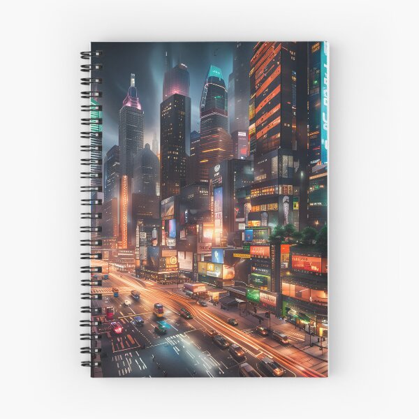 Item preview, Vibrant and bustling city street with busy traffic designed and sold by ksdesignsart.