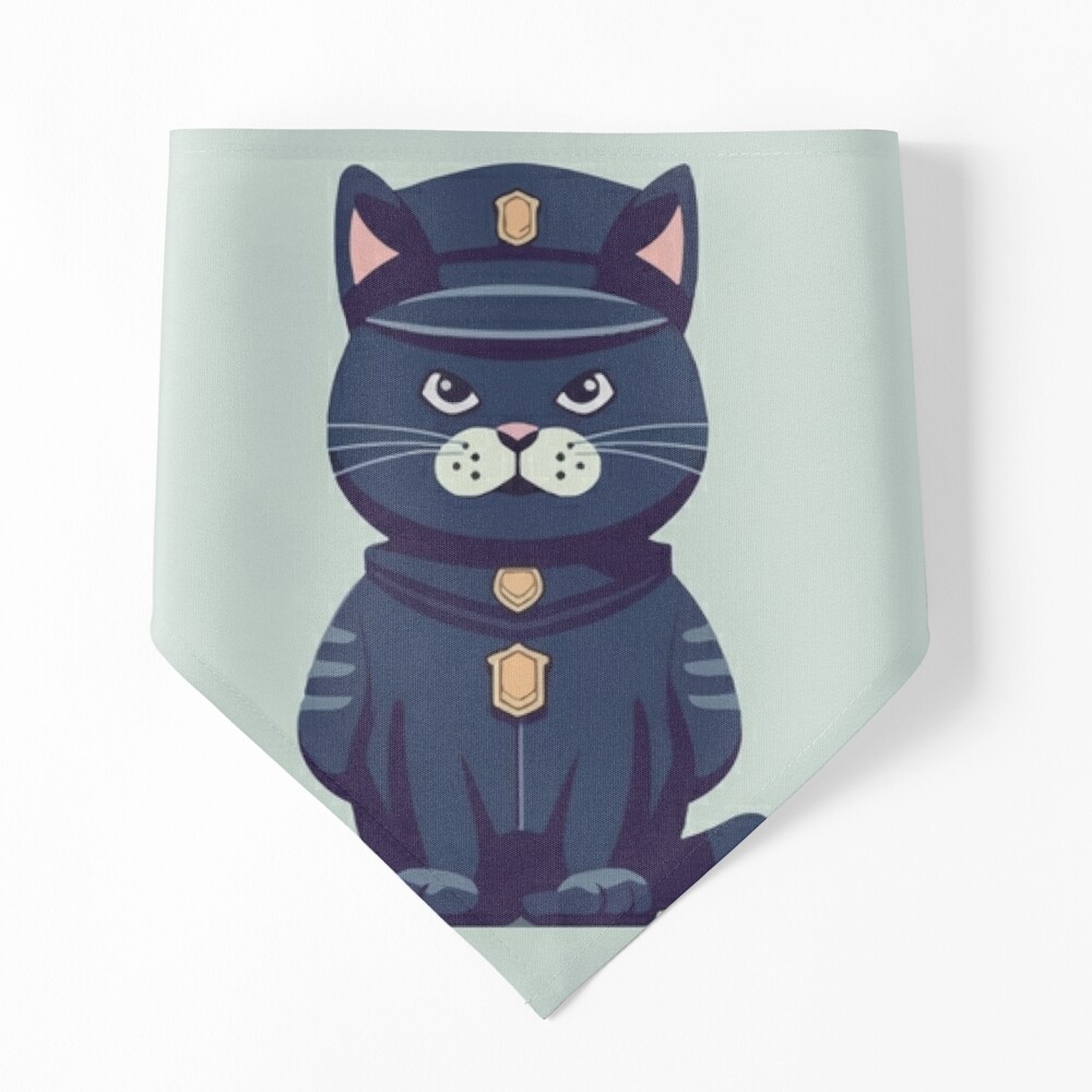 Police cat in uniform | Sticker