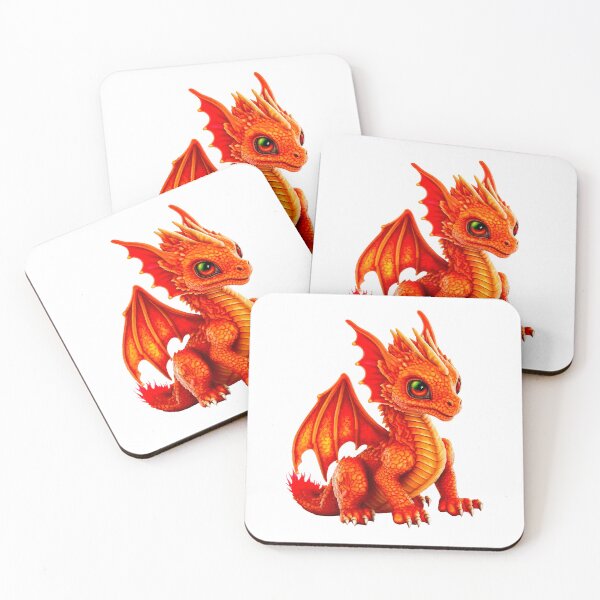 Item preview, Cute Red Baby Dragon Fantasy designed and sold by OCNau.