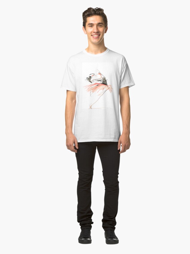 Alternate view of Expressive Dance Drawing Classic T-Shirt