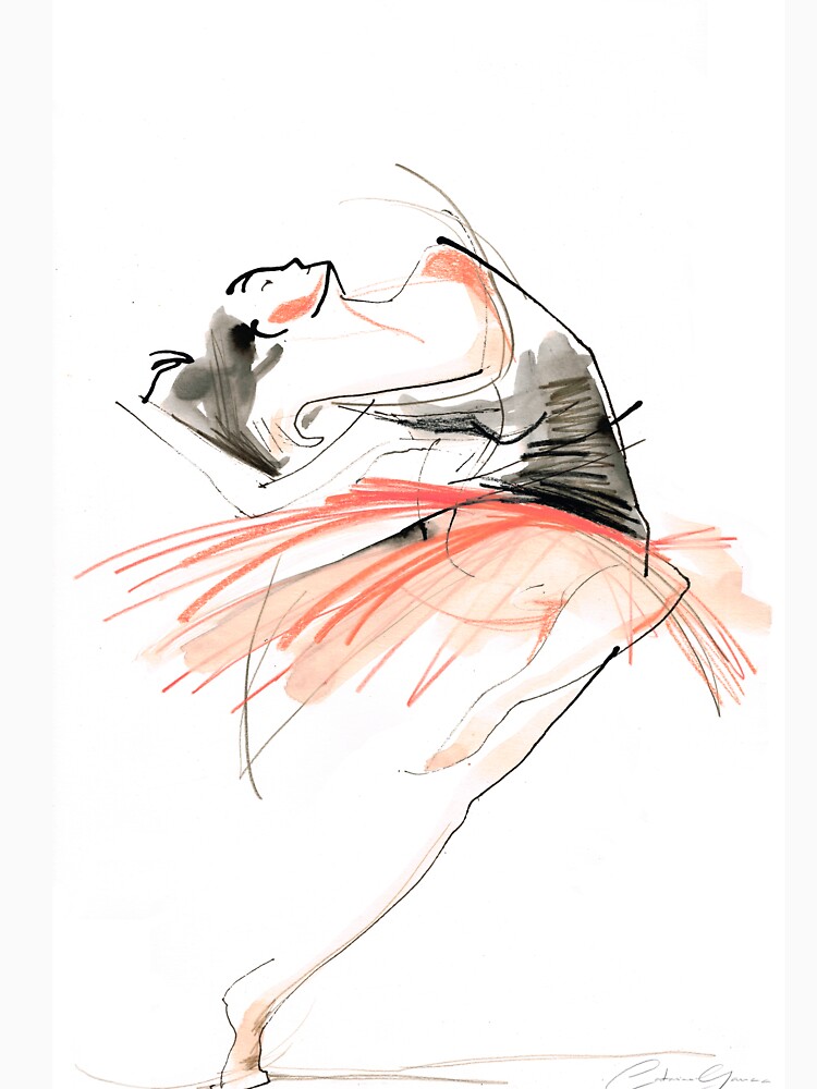 Expressive Dance Drawing by CatarinaGarcia