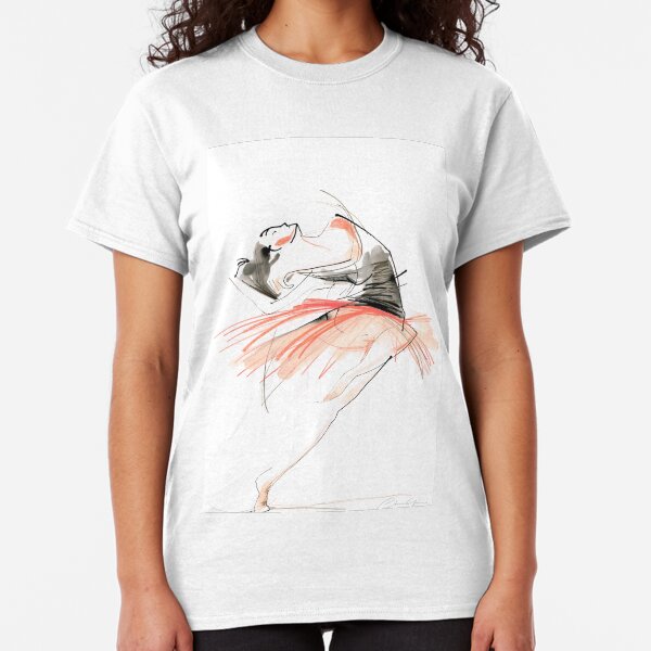Expressive Dance Drawing Classic T-Shirt
