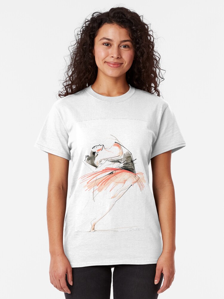 Alternate view of Expressive Dance Drawing Classic T-Shirt