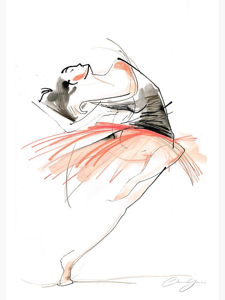 Expressive Dance Drawing by CatarinaGarcia