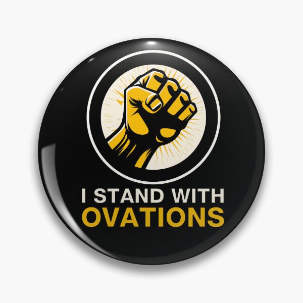 Item preview, SAG-AFTRA Strike - Picket Line - I Stand with Ovations designed and sold by goldentusk.