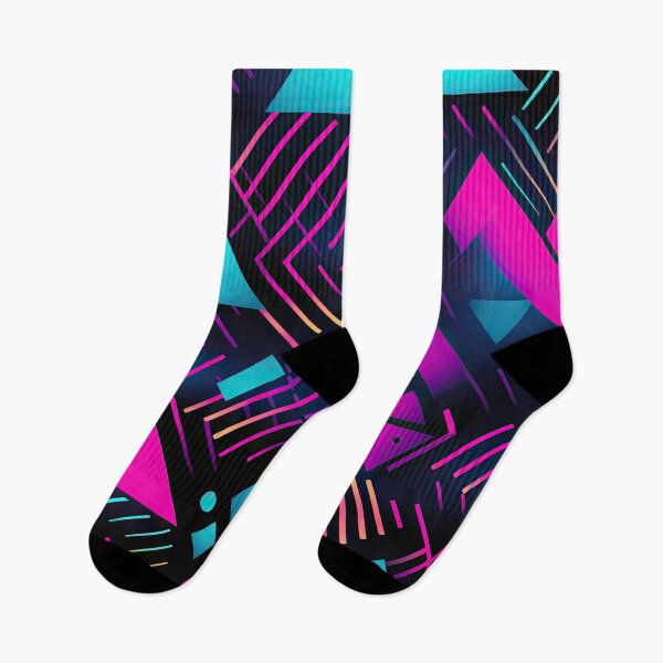Item preview, 80s and 90s Retro Pop Synthwave Pattern designed and sold by AeonAcademy.