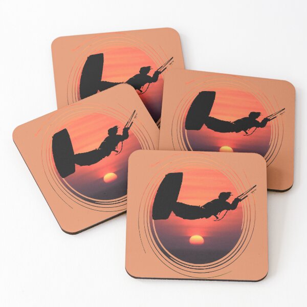 Item preview, Kiter Action Freestyle Artistic Black Vector And Sunset designed and sold by taiche.