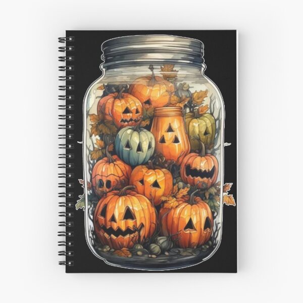 Item preview, Halloween pumpkin jar designed and sold by modevikoART.