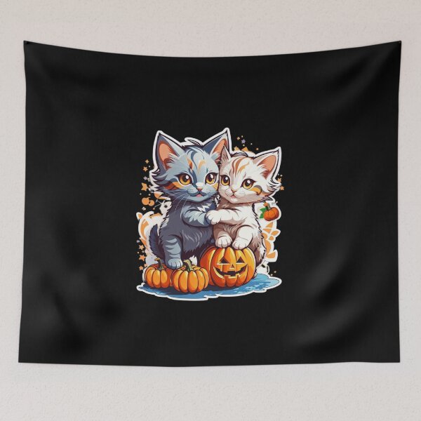 Item preview, Halloween Cuteness: Kitty Duo Delight designed and sold by GalMar.