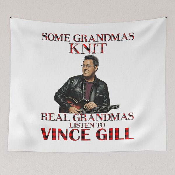 Item preview, Some Grandmas Knit Real Grandmas Listen to Vince Gill designed and sold by ArchiePeaArt.