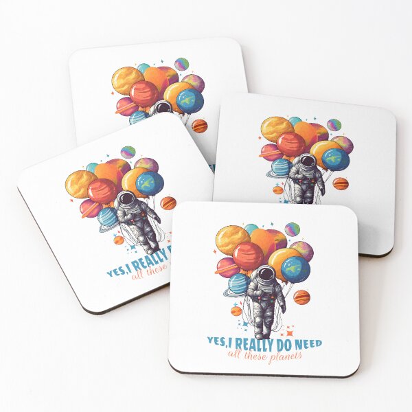 Item preview, Color Planets and Astronaut designed and sold by PositiveIdeas.