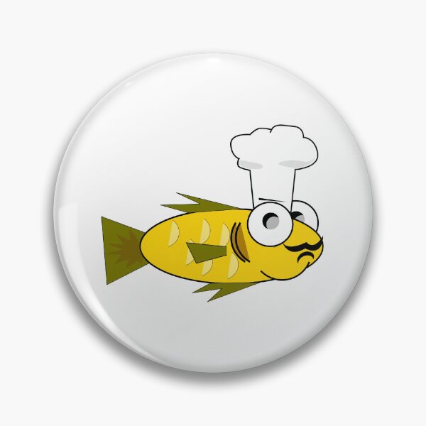 Item preview, Whimsical Chef Fish designed and sold by thespecialtyhub.