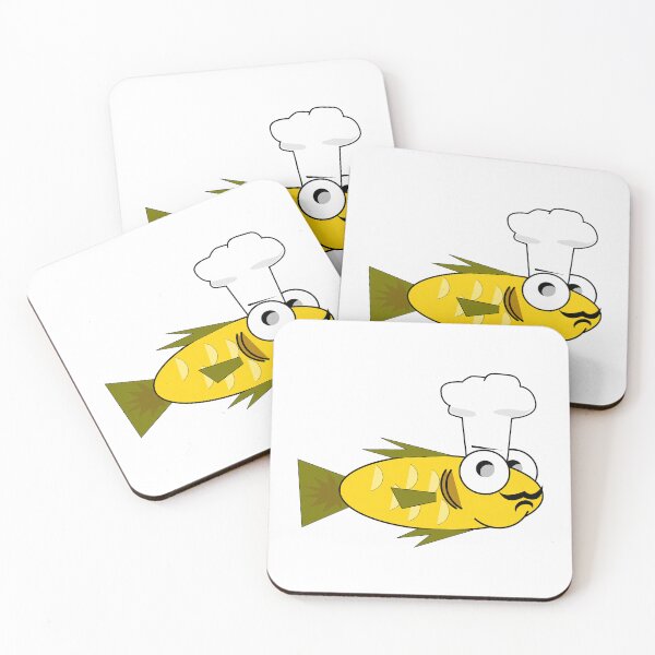 Item preview, Whimsical Chef Fish designed and sold by thespecialtyhub.