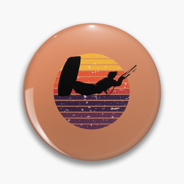 Item preview, Kiter Action Freestyle Artistic Black Vector Retro Sunset designed and sold by taiche.