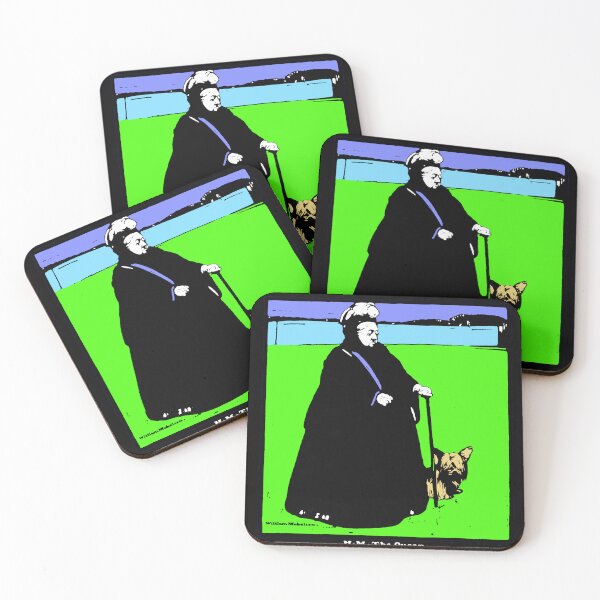 Item preview, Portrait of Queen Victoria and her Yorkshire Terrier Dog designed and sold by Pixelchicken.