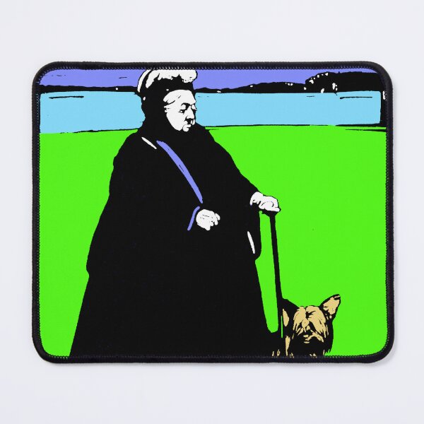 Item preview, Portrait of Queen Victoria and her Yorkshire Terrier Dog designed and sold by Pixelchicken.