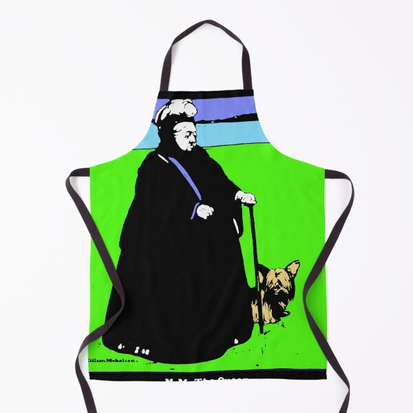 Item preview, Portrait of Queen Victoria and her Yorkshire Terrier Dog designed and sold by Pixelchicken.
