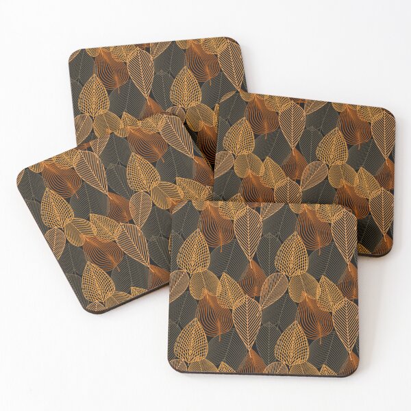 Item preview, Autumn Gold leaves Pattern designed and sold by Sasidenidesign.