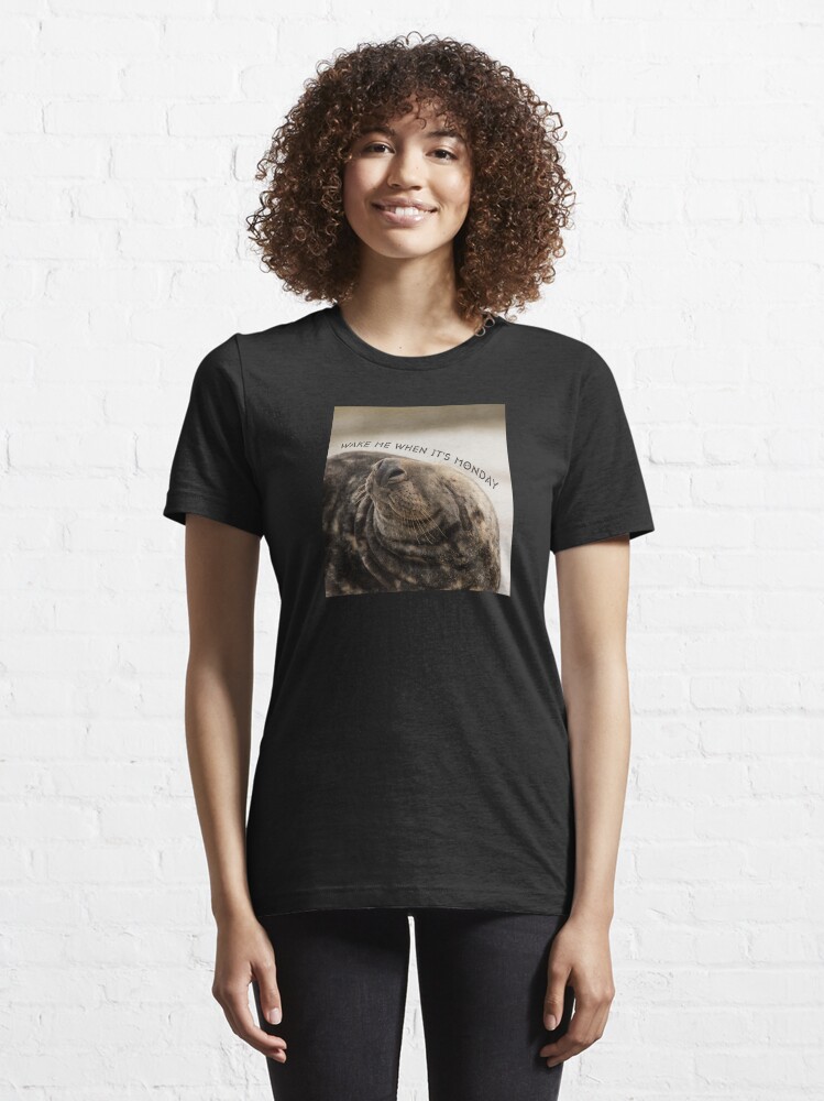 Thumbnail 6 of 7, Essential T-Shirt, Wake me when it's Monday! designed and sold by AYatesPhoto.