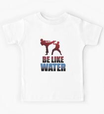 Be Like Water Kung Fu Quote tshirt martial arts gift Kids Tee