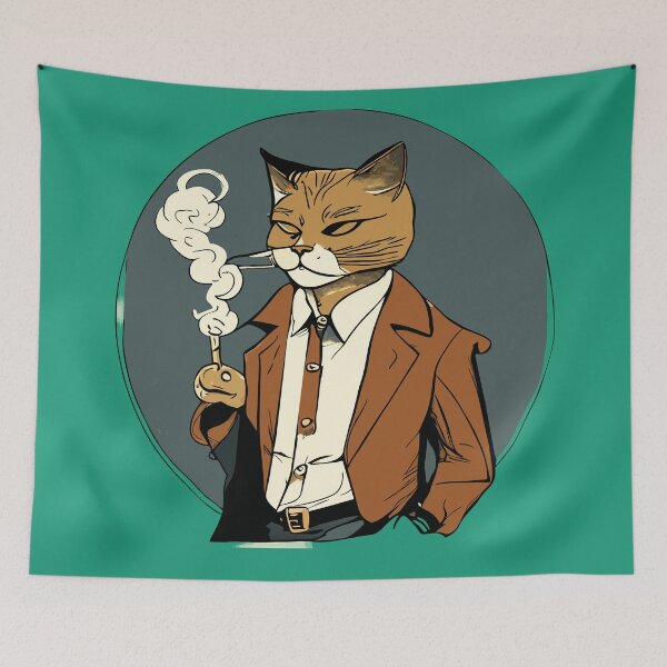Artikelvorschau, Philosophy Cat - Pondering Paws entworfen und verkauft von ArchieDid.