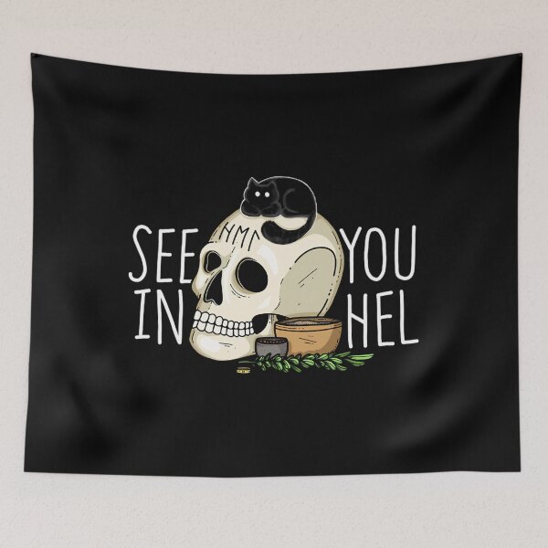 Item preview, See You In Hel (Aware Kitty) 	 	 designed and sold by wzztrjwr8.