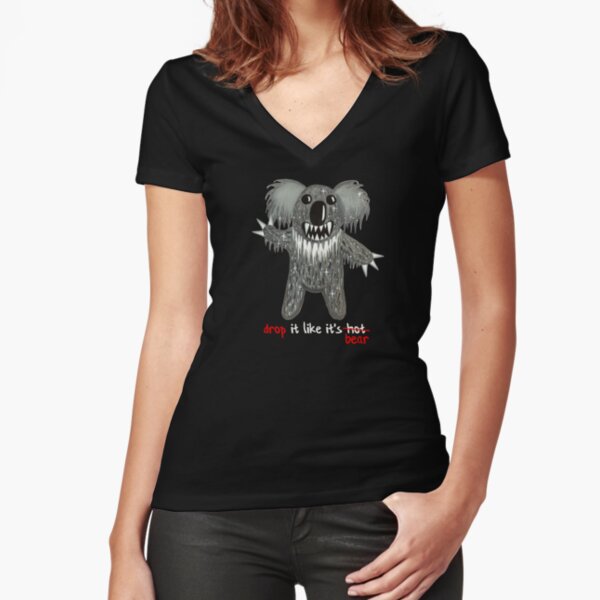 Drop Bear - Drop It Like It's Bear Fitted V-Neck T-Shirt