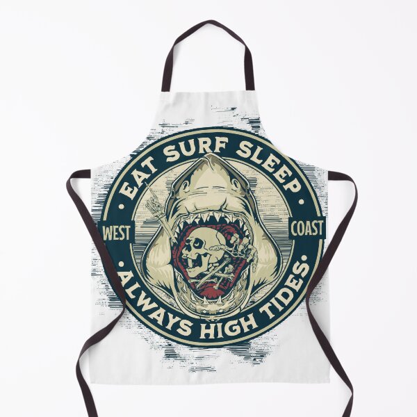 Item preview, Eat Surf Sleep shark skull illustration designed and sold by darcyselo.