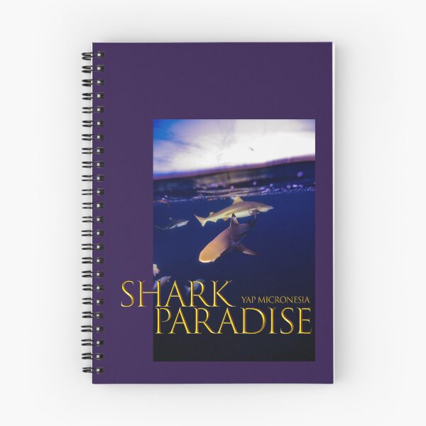 Item preview, Shark swimming in the tropical sunset ocean designed and sold by tank200bar.