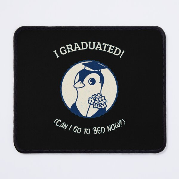 Item preview, I GRADUATED! Can I go to bed now? Classic funny T-Shirt  designed and sold by Rodayna Elnaggar.