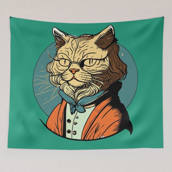 Artikelvorschau, Philosophy Cat - Intellectual Purr-suit entworfen und verkauft von ArchieDid.