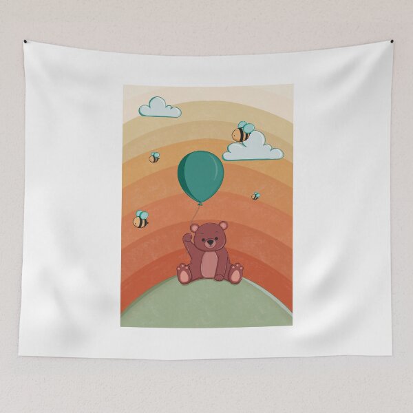 Item preview, Bear holding a balloon  designed and sold by artbydeaarest.