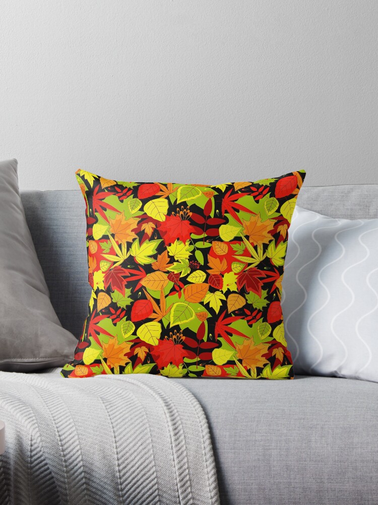 Autumn Leaves Pattern Pillows