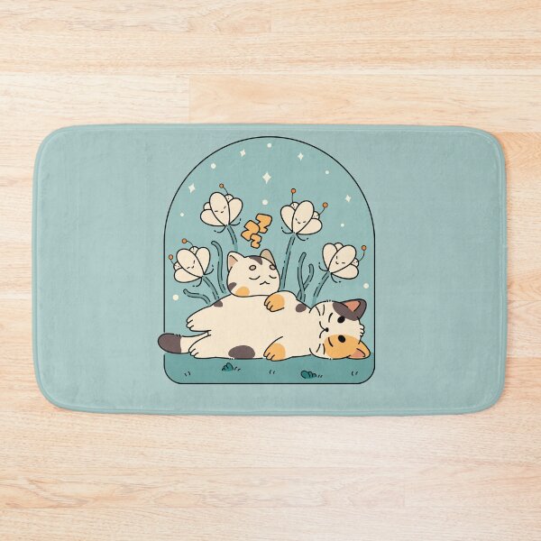 Item preview, Calico Cats Napping | Blue designed and sold by ModesaDraw.