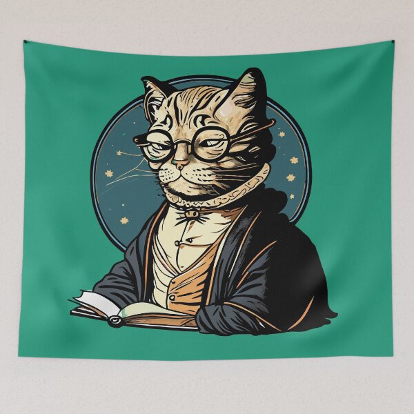 Artikelvorschau, Philosophy Cat - Cogito, Purr-sum entworfen und verkauft von ArchieDid.