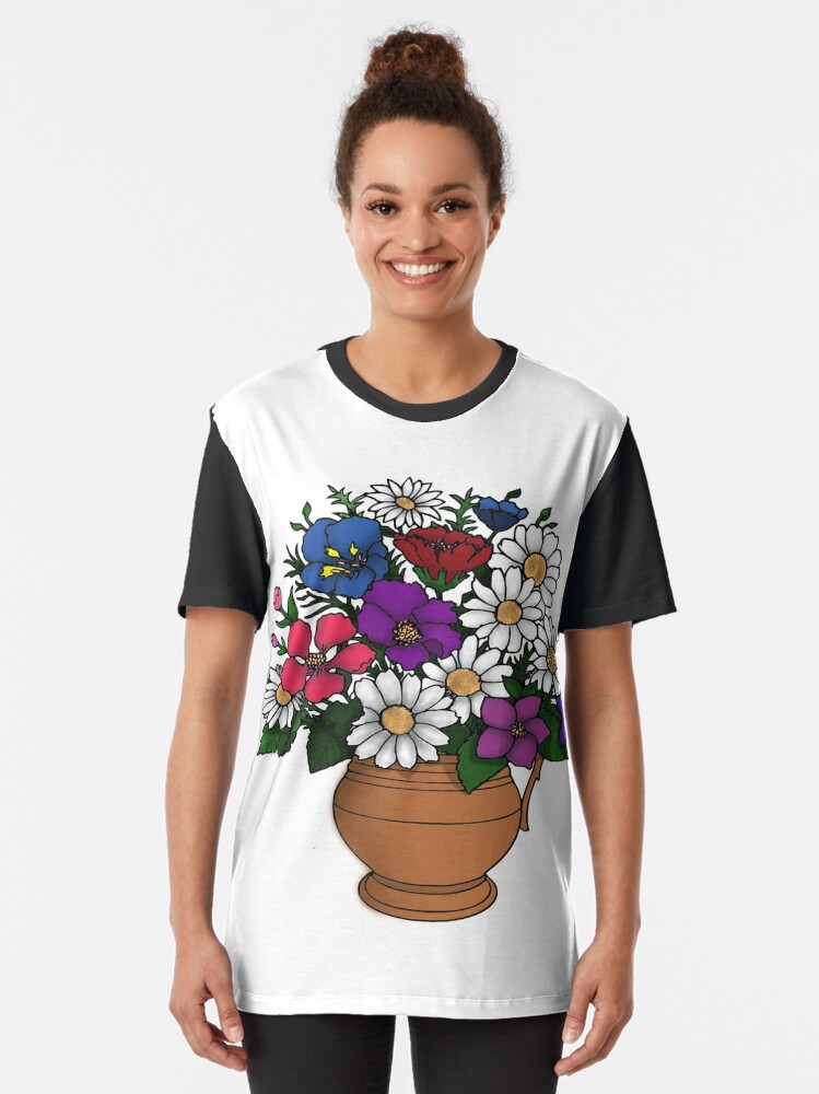 Flowers Lined Doodle T-shirt Design Graphic by subujayd · Creative Fabrica