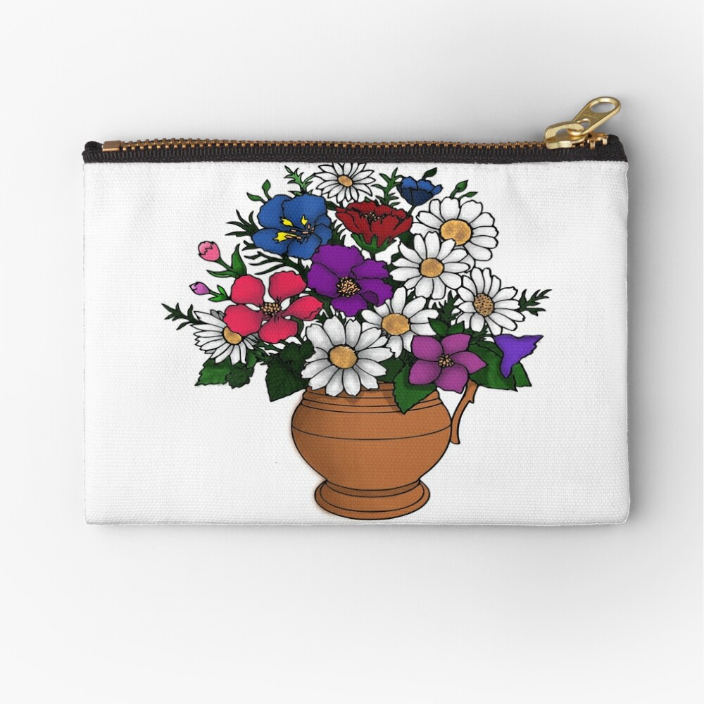 Whimsical Flower Colorful Drawing Art Painting Print, Children Tote Bag by  JosieMaeDesign