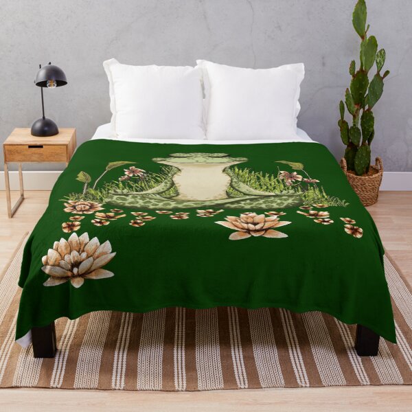 Item preview, Cottagecore Meditating Frog, Yoga t-shirt. Frog doing Yoga designed and sold by Danicus666.