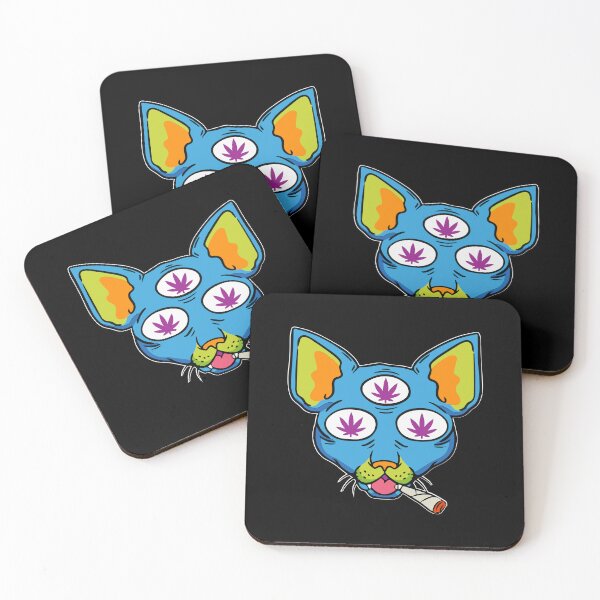 Item preview, Cat Smoking Weed (Large Version) designed and sold by DaFkApparel.