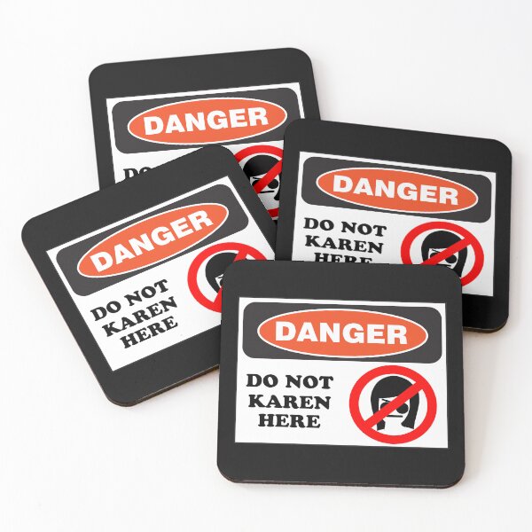 Item preview,  Unleash the Chuckles! "Danger: Do Not Karen Here" Sticker Drops – Bye-Bye Drama! designed and sold by UberSpark.